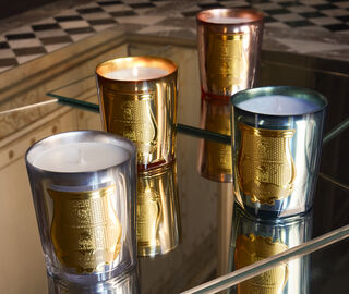 Trudon 'Galerie des Flammes' scented candle, small, gold GOLD CITR26GAL237GOL