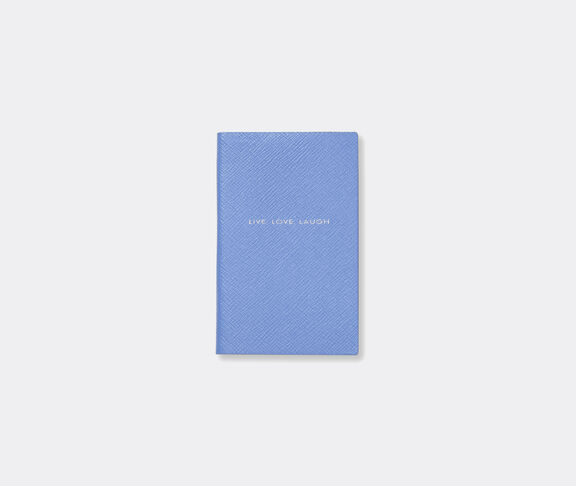 Smythson 'Live Love Laugh' note book, Nile blue undefined ${masterID}