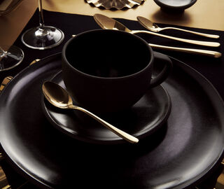 Sambonet 'Taste' espresso spoon, set of six, gold GOLD SAMB22CUT723GOL