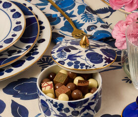 La DoubleJ &#39;Wildbird&#39; goodie jar, blue BLUE LADJ25GOO584MUL