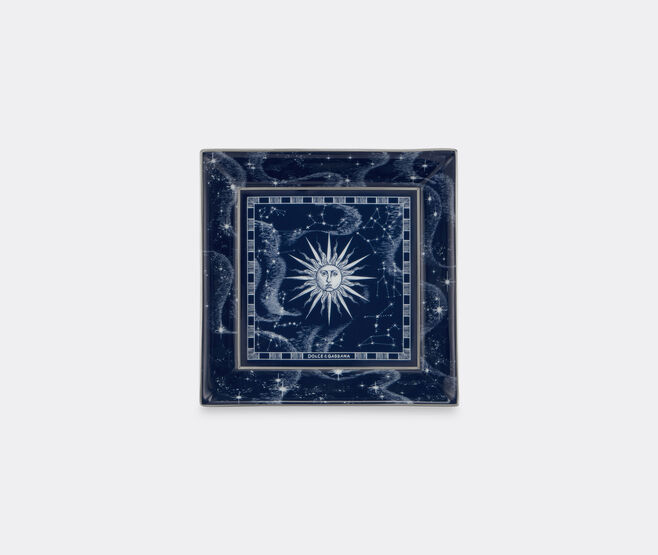 Dolce&Gabbana Casa 'Zodiaco' square tray, blue BLUE DGCA26ZOD568BLU