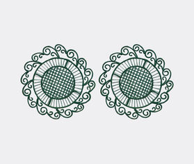 THEMIS Z &#39;Peacock&#39; placemat, green, set of two GREEN THEM24PEA252GRN