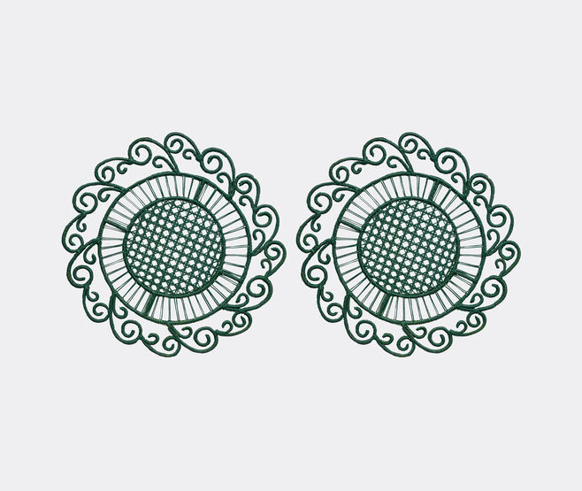 THEMIS Z 'Peacock' placemat, green, set of two GREEN THEM24PEA252GRN