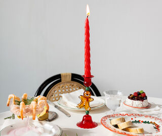 &amp;k Amsterdam 'Merry Gingerbread' candleholder, multicolor MULTICOLOUR AMST26CAN082MUL