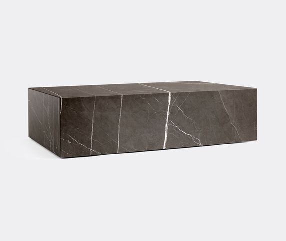Menu Low 'Plinth', brown grey marble Grey MENU19PLI742GRY