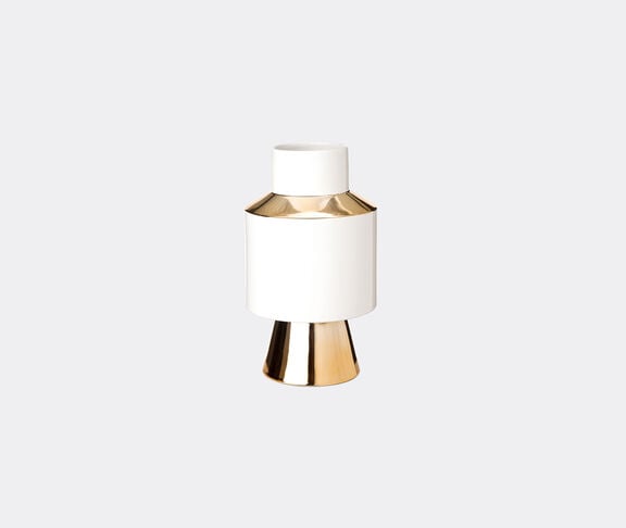 POLSPOTTEN 'Object' vase, small, white and gold undefined ${masterID}