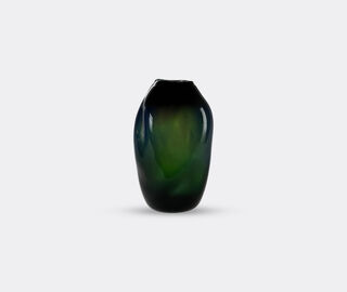 Alexa Lixfeld 'Meteorite' vase, deep sea GREEN ALEX25MET283BLU