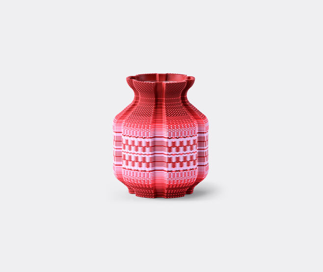 Wontek 'Ancient Aliens' vase no. 2, cherry, red and lilac RED WONT26VAS052RED