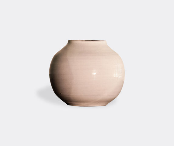Basis 'Terracotta' round vase, white  BASI22TER961WHI