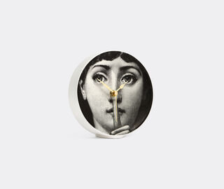 Fornasetti 'Silenzio' desk clock WHITE FORN25DES603MUL