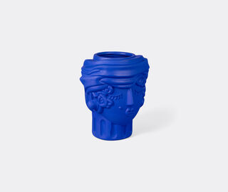 Seletti 'Magna Graecia, Woman' terracotta vase, cobalt blue BLUE SELE25TER010BLU