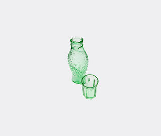 Serax 'Fish and Fish' carafe and set of four glasses, green GREEN SERA24SER247GRN