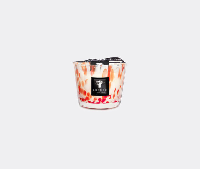 Baobab Collection 'Pearls Coral' candle, small RED BAOB23PEA067RED