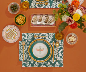 La DoubleJ &#39;Libellula&#39; soup plate, set of two GREEN LADJ24SOU717GRN