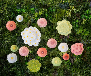 Bordallo Pinheiro 'Maria Flor' charger plate, set of two, green MULTICOLOR BOPI26MAR903MUL