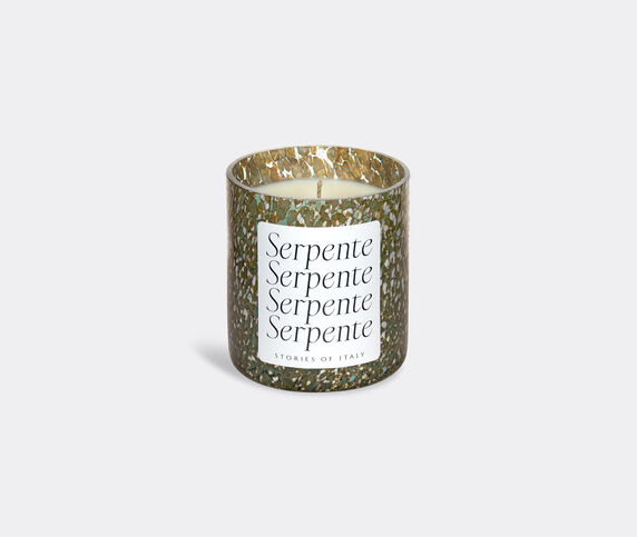 Stories of Italy 'Macchia su Macchia' scented candle, Serpente Light Blue & Grey & Gold STLY20MAC558GRN