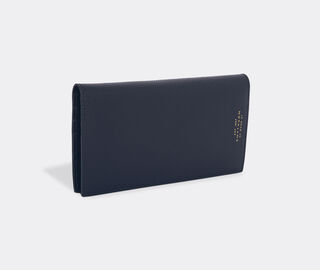 Smythson 'Panama' slim coal wallet, navy BLUE SMYT22PAN642BLU