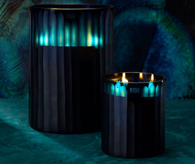 ONNO Collection 'Royal' candle, Ginger Fig scent, medium BLUE ONNO23CAN379BLU