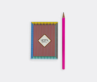 VESTA Playing card set with notebook and pencil, multicolor MULTICOLOUR VEST25PLA636MUL