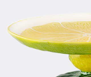 Bordallo Pinheiro 'Limao' cake stand, yellow and green MULTICOLOR BOPI26LIM224MUL