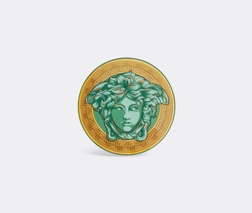 Rosenthal 'Medusa Amplified' service plate, green coin  ROSE22MED724GRN
