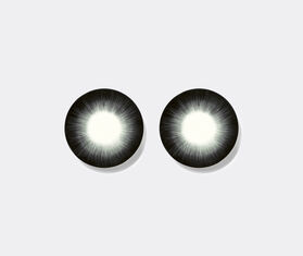 Serax 'D&eacute;' breakfast plate, variation 5, set of two, white and black WHITE SERA24PLA094WHI