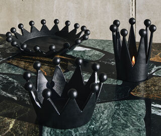 Tom Dixon 'Cast Crown' candleholder, black GOLD TODI26CAS282GOL