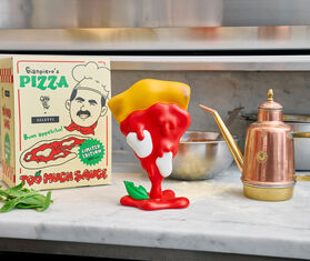 Seletti 'Too much sauce' sculpture, yellow, red and green MULTICOLOUR SELE25RES977MUL