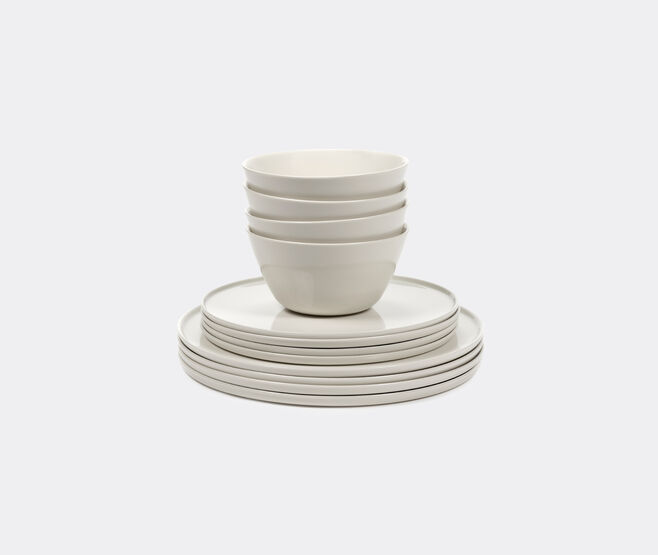 Serax 'Cena' dinner set, set of twelve, ivory WHITE SERA24SER550WHI