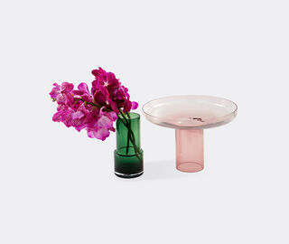 POLSPOTTEN 'Formy' vase, disk, pink and green MULTICOLOUR POLS25VAS997MUL