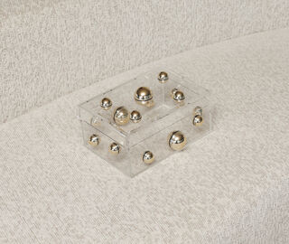 By Gabs 'Box Match' sculpture, gold GOLD GABS24BOX660GOL