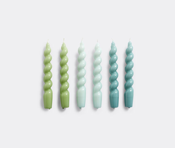 Hay 'Candle Spiral', set of six, green Green, arctic blue, teal HAY121CAN405MUL