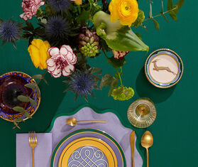 La DoubleJ &#39;Doe&#39; mini plate MULTICOLOUR LADJ23MIN215MUL