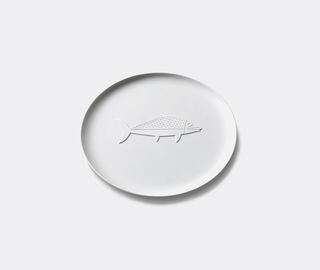 Cassina 'Collection Chandigarh, Poisson', round porcelain tray WHITE CASS21ROU343WHI