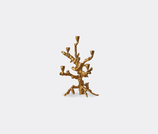 POLSPOTTEN 'Apple Tree' candle holder, large GOLD POLS22CAN650GOL