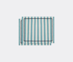 La DoubleJ &#39;Riviera Celeste&#39; placemat, set of two, multicolor LIGHT BLUE LADJ24RIV373MUL