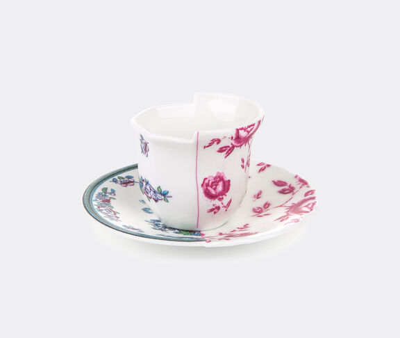 Seletti 'Hybrid Leonia' coffee cup with saucer MULTICOLOUR SELE22HYB428MUL