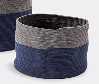 Cassina 'Podor' baskets, set of two, blue &amp; grey MULTICOLOUR CASS21POD046BLU