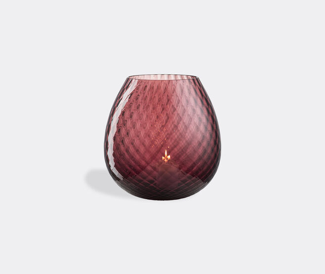 NasonMoretti 'Macram&eacute;' candle holder, extra large, violet PURPLE NAMO22CAN871PUR