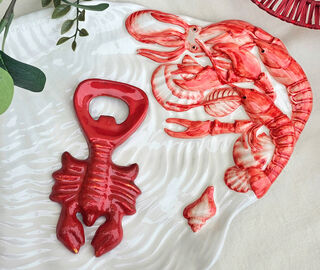 Les-Ottomans 'Lobster' bottle opener, red MULTICOLOUR OTTO26BOT638MUL