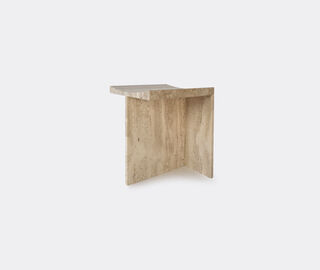 MCGANNON SAAD 'Thebes' stool, travertine BEIGE MCSA24THE133BEI