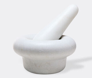 Tom Dixon 'Stone' pestle and mortar WHITE TODI22STO828WHI