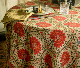 The House of Lyria 'Tormento' tablecloth BEIGE HOLY23TOR019BEI