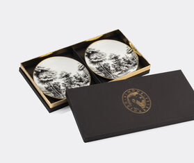 Simone Guidarelli Home 'Imperial Garden' bread plate, set of two, black and white MULTICOLOUR SIMO26SOU822MUL