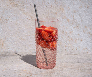 KLIMCHI 'Hobnail' tumblers, set of six, rosaline PINK KLIM23HOB951PIN