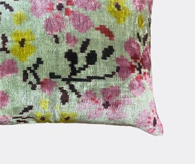 Les-Ottomans Velvet cushion, flowers MULTICOLOUR OTTO24VEL709MUL