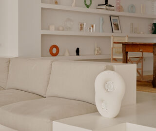 Transparent 'Acoustic Sculpture', white WHITE TRAN23ACO122WHI