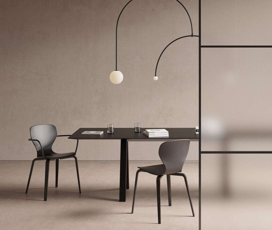 Viccarbe Seating Black Uni In Black