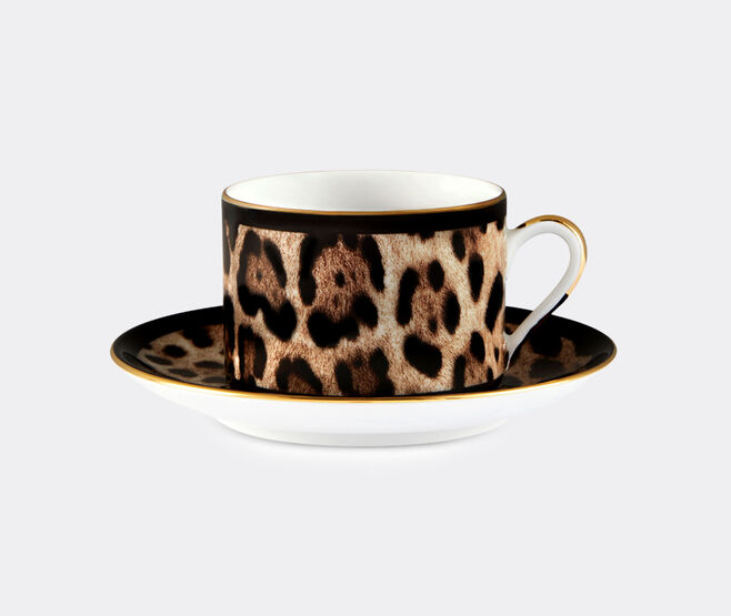 Dolce&Gabbana Casa 'Leopardo' teacup and saucer MULTICOLOUR DGCA22POR993MUL