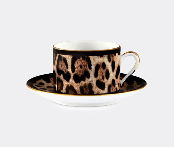 Dolce&Gabbana Casa 'Leopardo' teacup and saucer Multicolor DGCA22POR993MUL